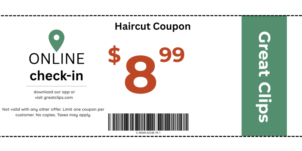 Great Clips $8.99 Coupon Printable