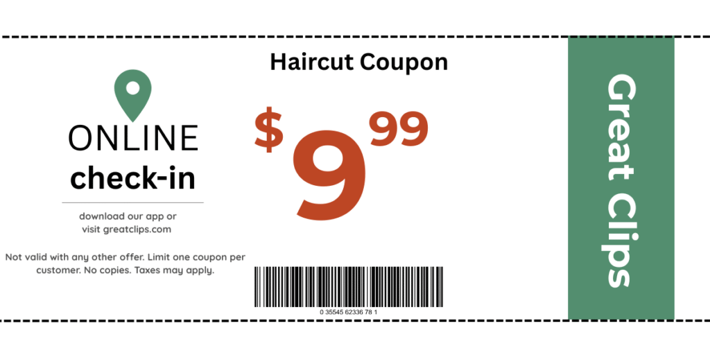 Great Clips $9.99 Coupons printable