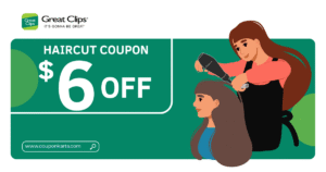 Great Clips $6 off coupons